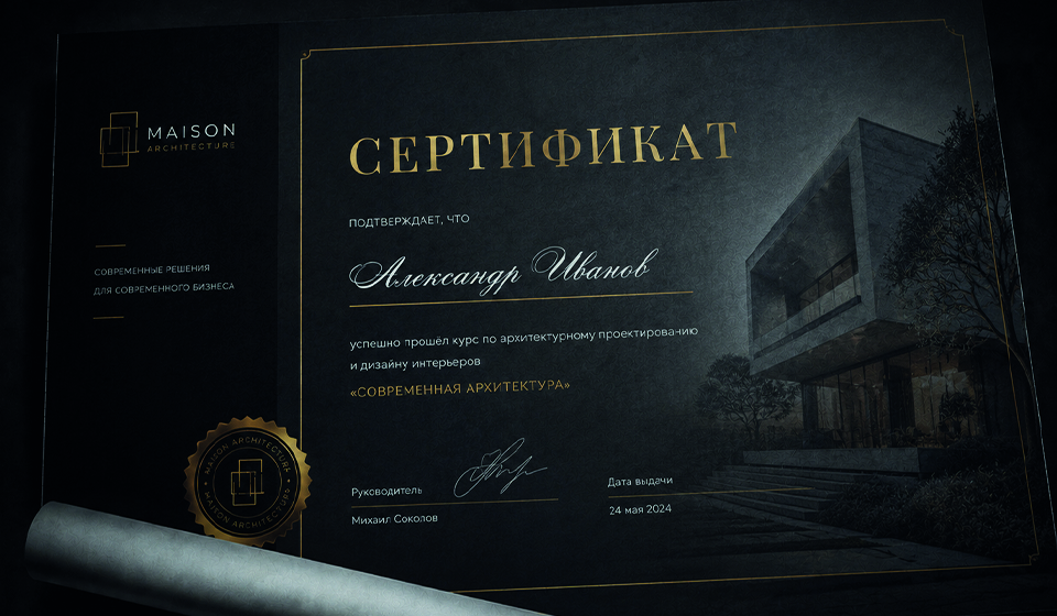 Дизайн сертификата
