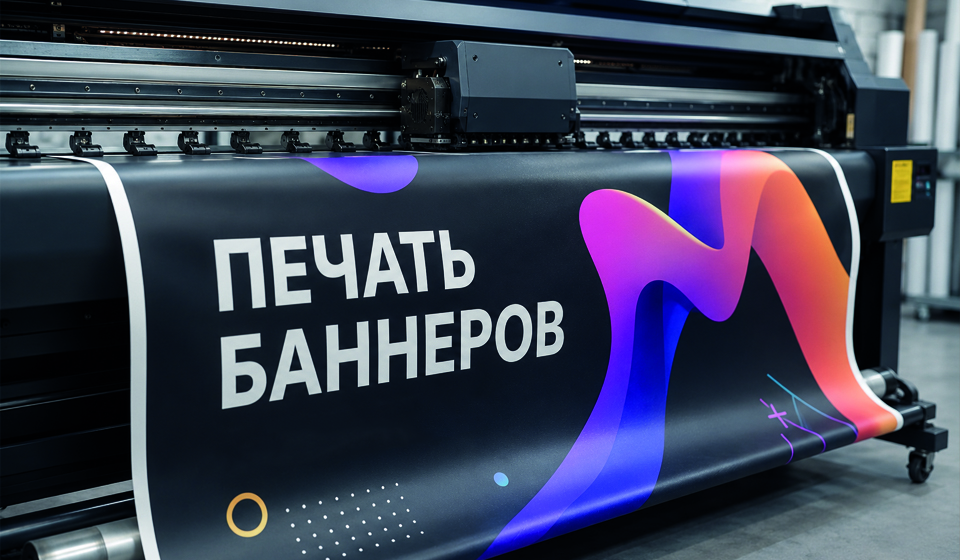 Печать на баннере и пластике